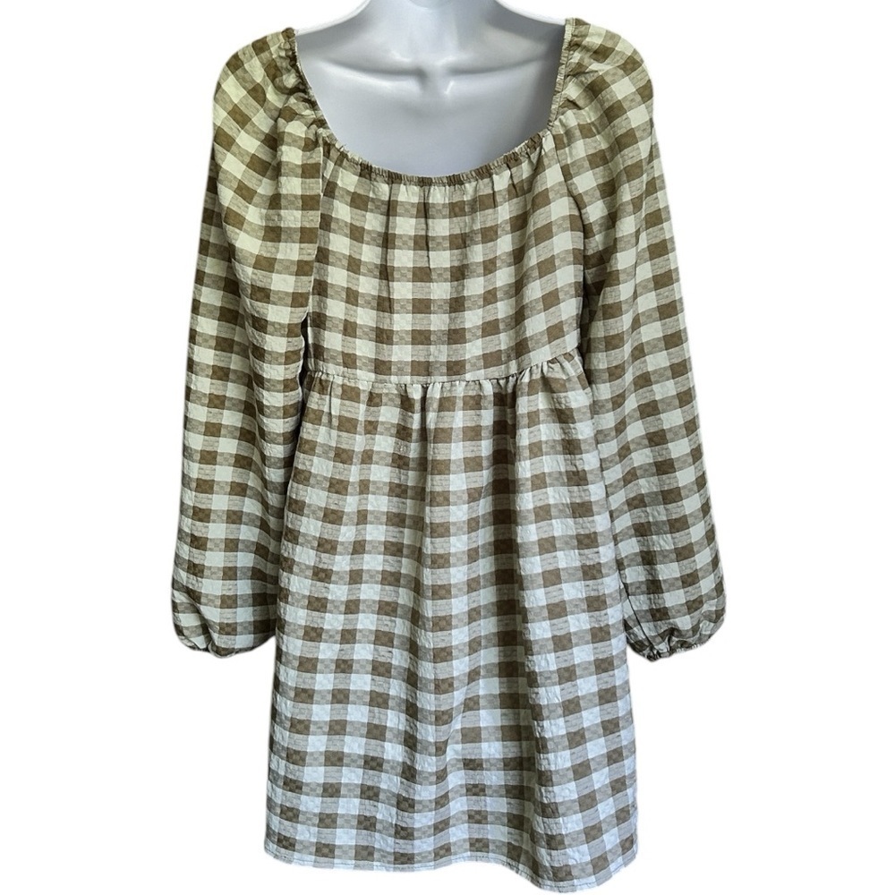 ✨3 for $18✨ Wild Fable Plaid Long Sleeve Midi Dress - Picture 5 of 7